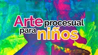 Arte procesual para niños Acrílico con rodillo [upl. by Ahtiekal]