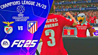 SL Benfica Vs Atlético de Madrid J2 Champions League EA Sports FC 25 [upl. by Aneeuqal]