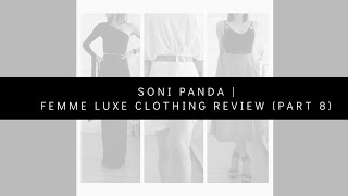 Femme Luxe Clothing Review Part 8 [upl. by Eittol]