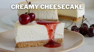 Classic Cheesecake Recipe  Light and Creamy Cheesecake [upl. by Oir]