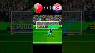 Portugal vs Croatia  Football match  Penalty shoot  fifa world cup 2026  realistic pes gaming👍 [upl. by Uhp901]