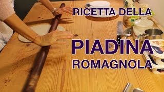 Ricetta Della Piadina Romagnola  Ingredienti della vera Piadina di Romagna originale fatta in casa [upl. by Daffie704]