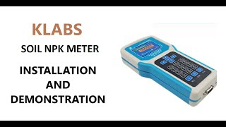 Soil meter pH EC NPK temperature and humidity [upl. by Fredel662]