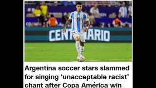 Enzo Fernández apologizes for singing racist chant with Argentina teammates about France CNN News [upl. by Venu898]