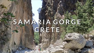 SAMARIA GORGE Crete Greece Walking Tour 4th August 2024 [upl. by Nosyt]