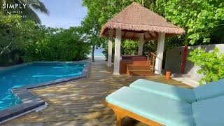 Furaveri Maldives  Beach Villa with Pool amp Jacuzzi Old Dhoni Villa Walkthrough [upl. by Absa]