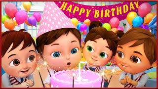 Happy Birthday  Happy Birthday Song  Happy Birthday To You More Nursery Rhymes  Banana Cartoon [upl. by Farly]