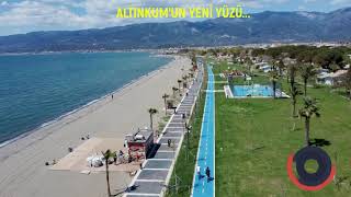 BALIKESİR EDREMİT ALTINKUM YENİ HALİ SAHİLDE BİSİKLET YOLU VE YÜRÜYÜŞ YOLLARI YAPILDI SON HALİ [upl. by Einneb]