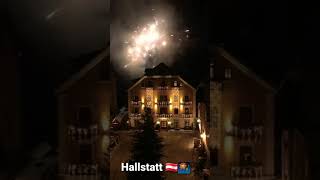 Happy New Year from Hallstatt 🎉🧨🍀🎉😮🥂🍾 shorts [upl. by Yenaffit]