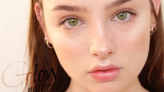 Natural Daily Glowy Makeup Tutorial  Sissel AB [upl. by Alaek657]