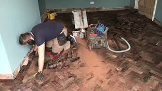 Liverpool reclaimed parquet floor installation timelapse Passion Floors [upl. by Sweet]