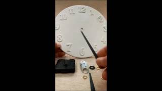 How to assemble clock mechanism amp hands to wall clock 5276 [upl. by Cahilly]