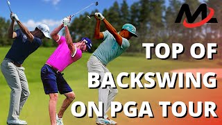 Golf Backswing Matchups PGA TOUR Rickie Fowler Adam Scott Matthew Wolff [upl. by Eralc]