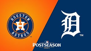 AL Wild Card ll Astros vs Tigers ll Postseason 2024 [upl. by Nageem]