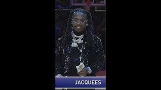 Did Jacquees Say quotOh Joséquot To Start National Anthem 😅 Shorts [upl. by Baillieu]