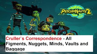 Psychonauts 2  Crullers Correspondence  All Figments Nuggets Minds Vaults and Baggage [upl. by Cunningham297]