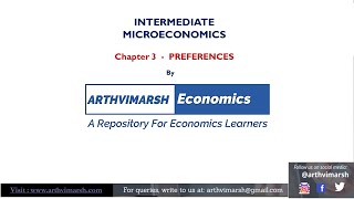 PreferencesChapter 3aConsumer ChoiceIntermediate MicroeocnomicsNTA NETUPSC IESRBI GradeBGATE [upl. by Eednarb917]