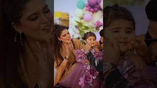 Kanwal Aftab or zulqarnain na bati ki grand birthday party ki mashallah aizal so cute viralvideo [upl. by Obel]