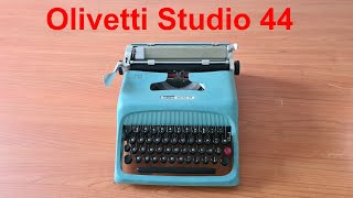 Olivetti Studio 44 1966  Video n°145 [upl. by Nosnar]