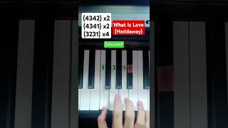 What Is Love Haddaway  Piano Tutorial [upl. by Naid]