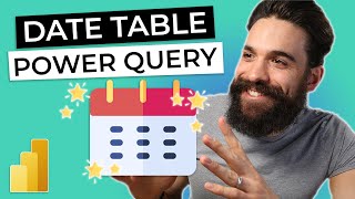 DATE TABLE for Power BI using Power Query [upl. by Nahtad958]