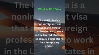 What is H1B VISA [upl. by Savior]