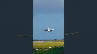 Very Windy Landing A320 at Lajes Terceira Azores shorts [upl. by Beryle]