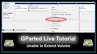 GParted Live Tutorial  Extend Your Drive in Windows [upl. by Volnay984]