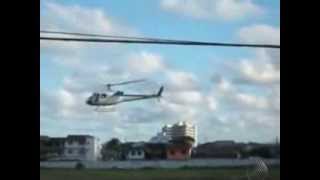 Queda de helicóptero no Aeroporto de Ilhéus moradora Filma tudo completo SalvadorBA [upl. by Chastity768]