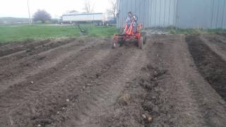 Hilling potatoes with a TuffBilt Tractor [upl. by Christos]