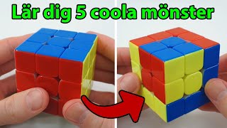 5 Coola mönster på en Rubiks kub [upl. by Pettifer]