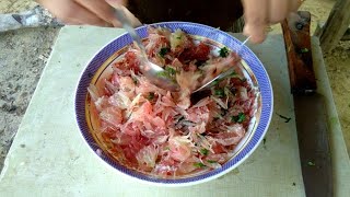 Naga Sour Pomelo Salad  Pomelo Salad Simple recipe [upl. by Eira]