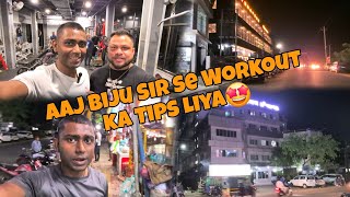 Vlog  21 Aaj Biju Sir Se Workout Ka Tips Liya 🤩 [upl. by Namron]