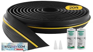 VEVOR Garage Door Threshold Seal Strip 20 FT Universal Bottom Waterproof PVC Review [upl. by Pilar182]