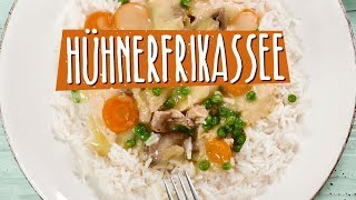 Selbstgemachtes Hühnerfrikasse  Die einfachsten Rezepte der Welt [upl. by Zetnahs]