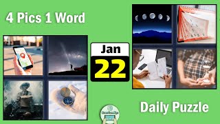 4 Pics 1 Word Daily Puzzle January 22 2022 Answer [upl. by Neeli]