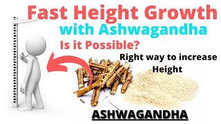 Is it possible to increase Height with Ashwagandha  how to use ashwagandha for height growth [upl. by Georgetta413]