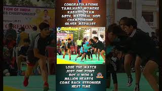 Runner up tamilnadukabaddi sgfi kabaddishorts karthika final silver womenskabaddi [upl. by Rawlinson]