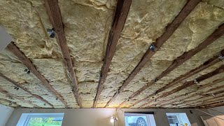 Soundproofing a ceiling with acoustic bracket  Timelapse [upl. by Legra]