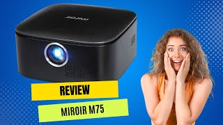 Review Miroir M75 Portable Projector 2023 [upl. by Yeslek]