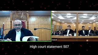 High court statement 507 [upl. by Martreb]