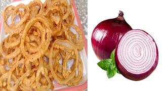 🧅The Easiest Crispy Onion Rings Recipe  How To Make Onion Snacks Recipe  monsoon snack recipes [upl. by Dhaf150]