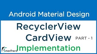 92 Android Recycler View with Card View example Implementation  Flexible ListView [upl. by Nuawtna]