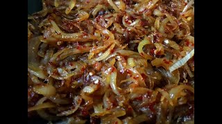 How To Make Seeni Sambol Recipe In Sri Lankan Style Quick amp Easy [upl. by Gibb297]