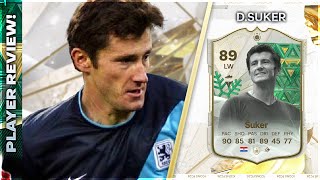 SHOULD YOU DO HIS SBC WINTER WILDCARD ICON 89 RATED DAVOUR SUKER PLAYER REVIEW  EA FC24 [upl. by Medina]