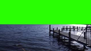 FREE HD Green Screen  DOCK ON THE BAY [upl. by Dragde]