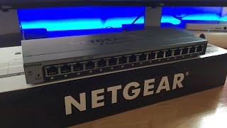 Netgear GS116E 16Port Smart Switch Unboxing [upl. by Fergus84]