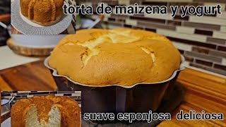 😍te encantara su suavidad Torta de maizena amp yogurt gluten free✅️ [upl. by Kcirddehs827]