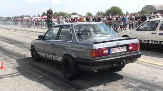 BMW E30 M3 TURBO vs Golf VR6 Turbo [upl. by Alenas]