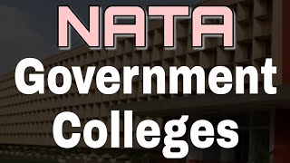 Government Engineering Colleges accepting NATA  Architectural BaBaji [upl. by Marsha]